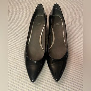 Stewart Weitzman wedge pat and leather shoes. Size 9.5